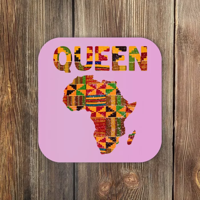 Cool African Queen Art Kente Cloth Africa Ghana Coaster