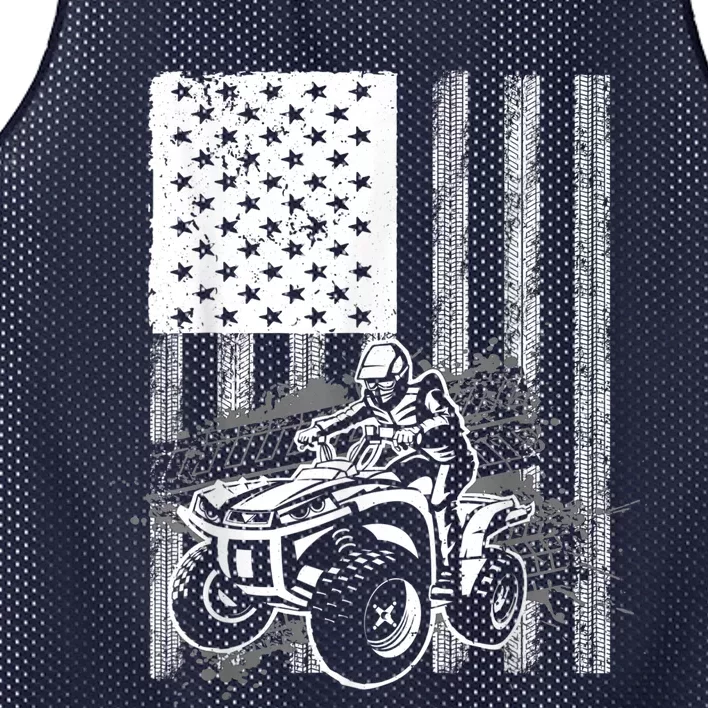 Cool ATV Quad Racing Squad USA Flag 4 Wheeler Mesh Reversible Basketball Jersey Tank