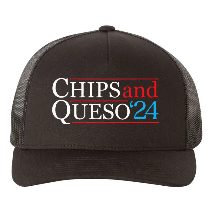 Chips And Queso 2024 Funny Political Election Foodie Yupoong Adult 5-Panel Trucker Hat