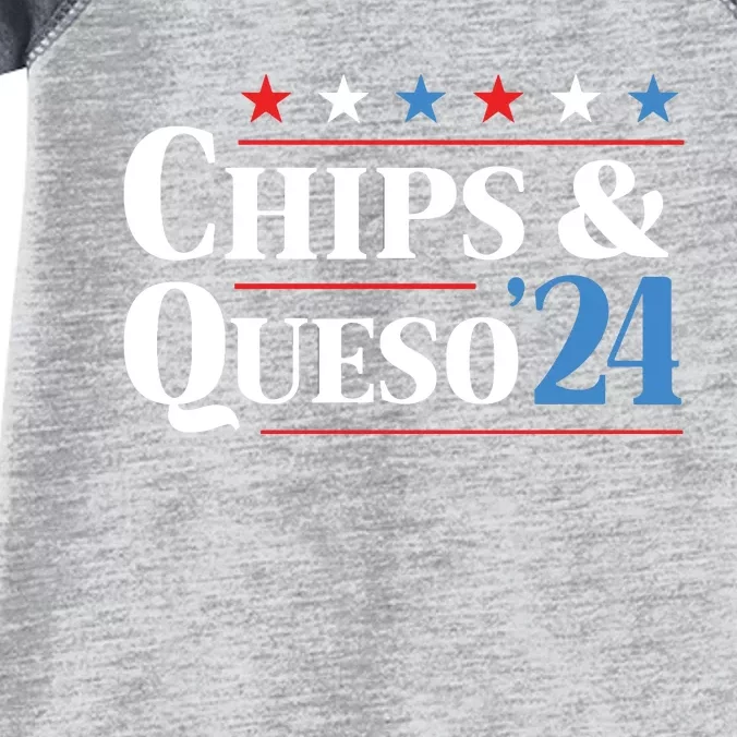 Chips And Queso 2024 Funny Presidential Election 2024 Infant Baby Jersey Bodysuit