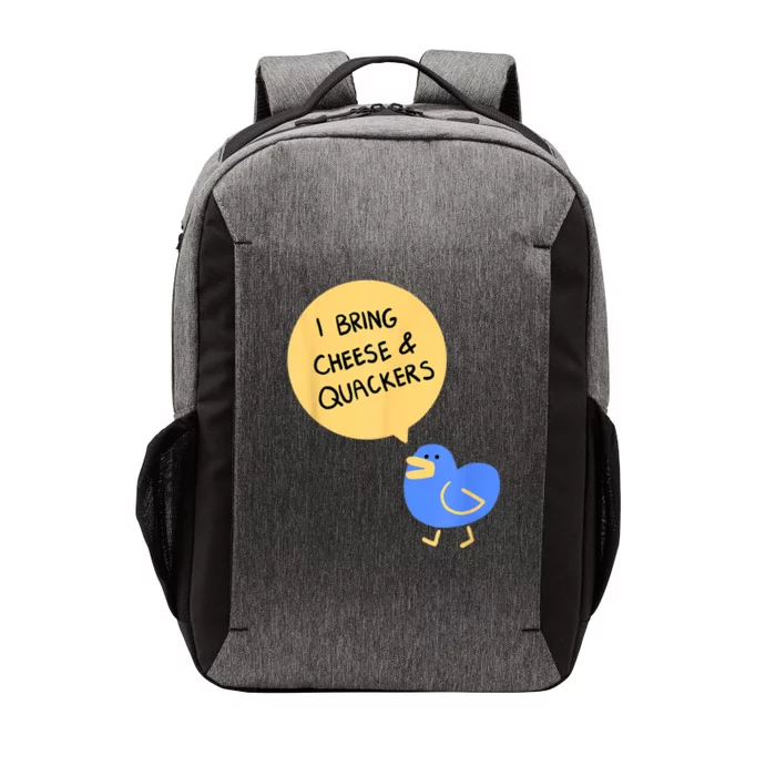 Cheese And Quackers Duck Pun Vector Backpack