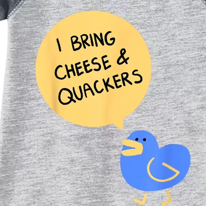 Cheese And Quackers Duck Pun Infant Baby Jersey Bodysuit