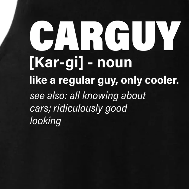 Car Guy Definition Classic Funny Ladies Tri-Blend Wicking Tank