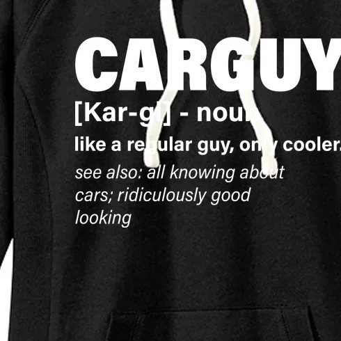 Car Guy Definition Classic Funny Women's Fleece Hoodie