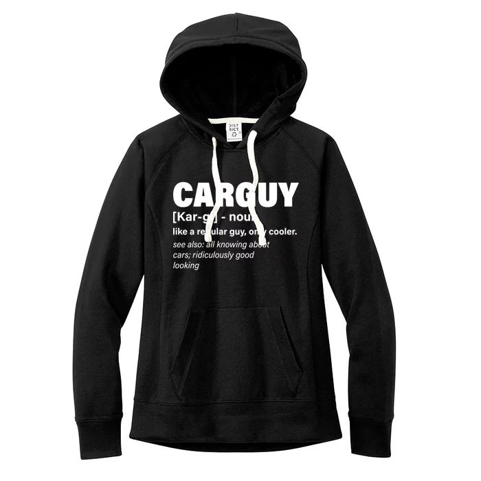 Car Guy Definition Classic Funny Women's Fleece Hoodie