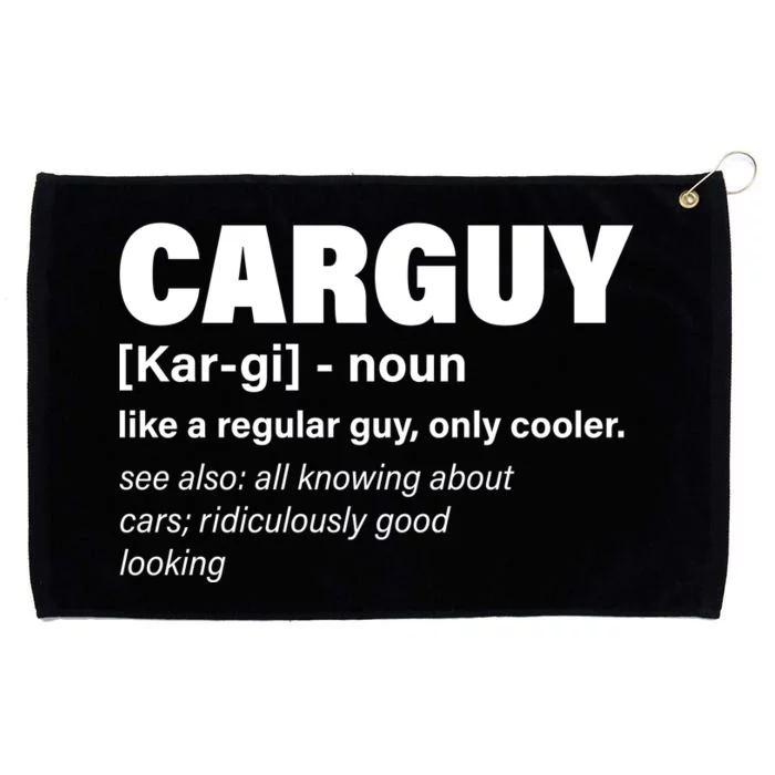 Car Guy Definition Classic Funny Grommeted Golf Towel