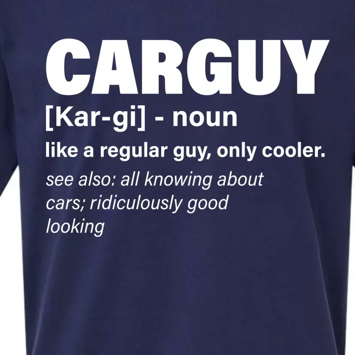 Car Guy Definition Classic Funny Sueded Cloud Jersey T-Shirt