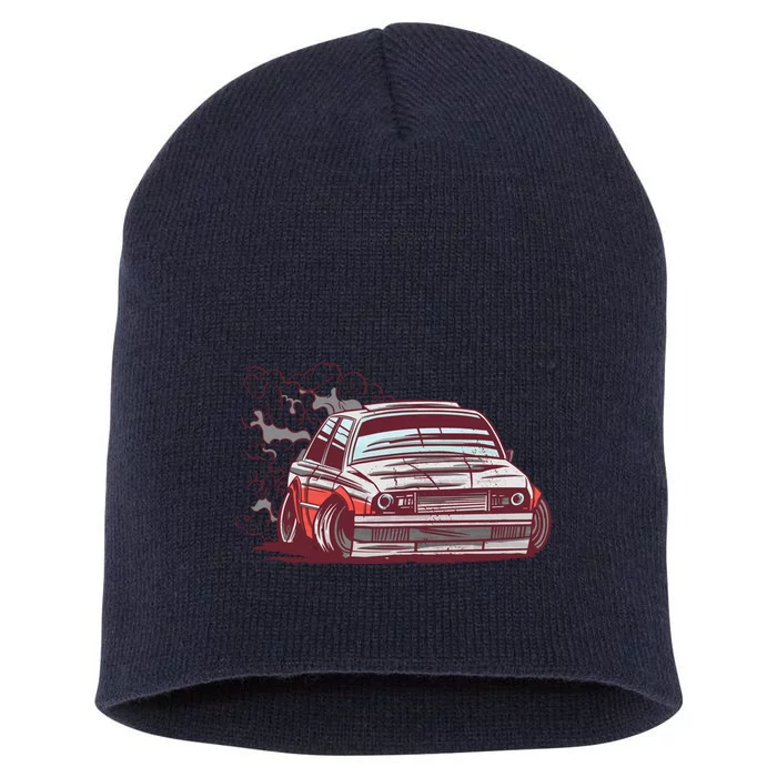 Car Motorsport Drifting Short Acrylic Beanie