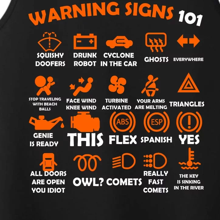 Car Warning Signs 101 Funny Performance Tank