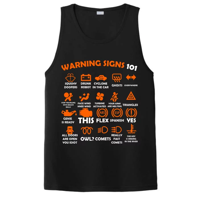 Car Warning Signs 101 Funny Performance Tank