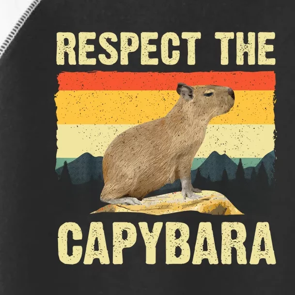 Capybara Art Rodent Animal Lover Capybara Toddler Fine Jersey T-Shirt