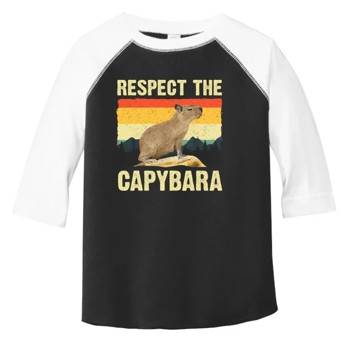 Capybara Art Rodent Animal Lover Capybara Toddler Fine Jersey T-Shirt