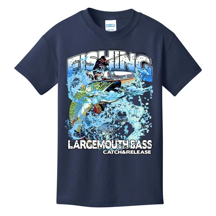 Catch And Release Largemouth Bass Fishing Kids T-Shirt