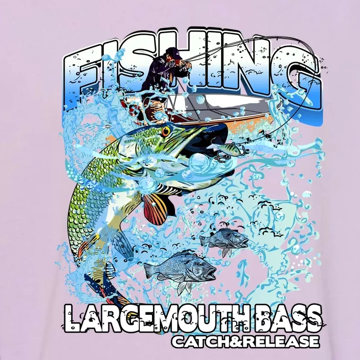 Catch And Release Largemouth Bass Fishing Garment-Dyed Sweatshirt