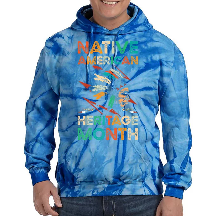 Columbus American Regalia Native American Heritage Month Funny Gift Tie Dye Hoodie