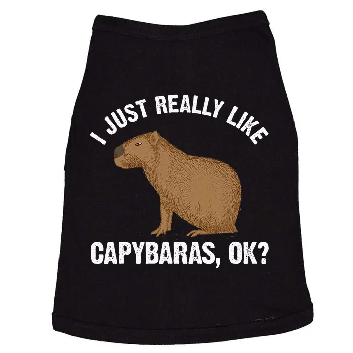 Capybara Art Rodent Capybara Lover Doggie Tank