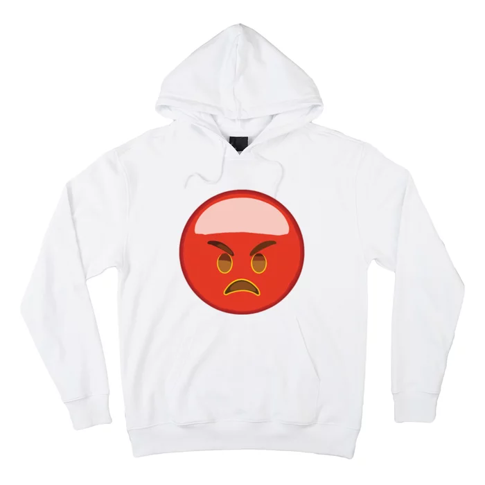 Cute Angry Red Hot Face Hoodie