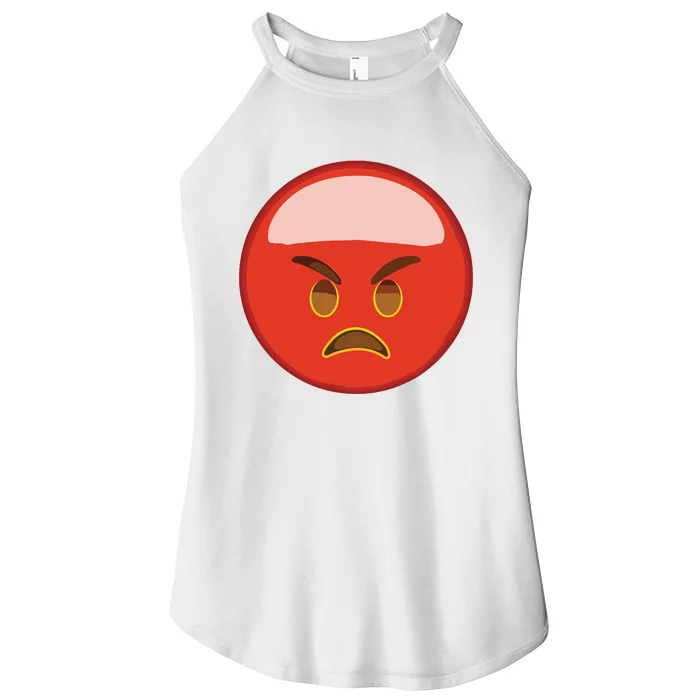 Cute Angry Red Hot Face Women’s Perfect Tri Rocker Tank