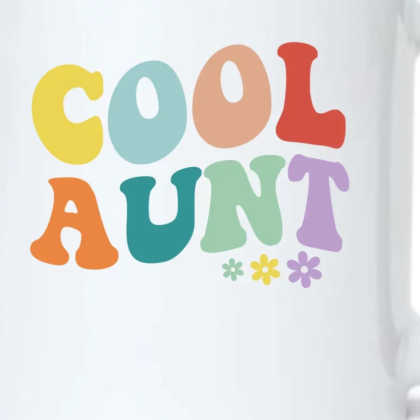 Cool Aunt Retro Gift Black Color Changing Mug