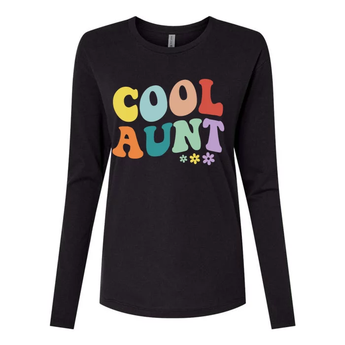 Cool Aunt Retro Gift Womens Cotton Relaxed Long Sleeve T-Shirt