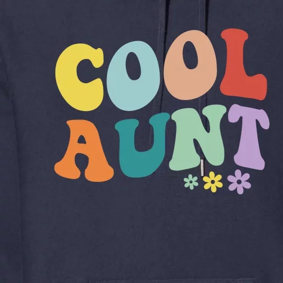 Cool Aunt Retro Gift Premium Hoodie