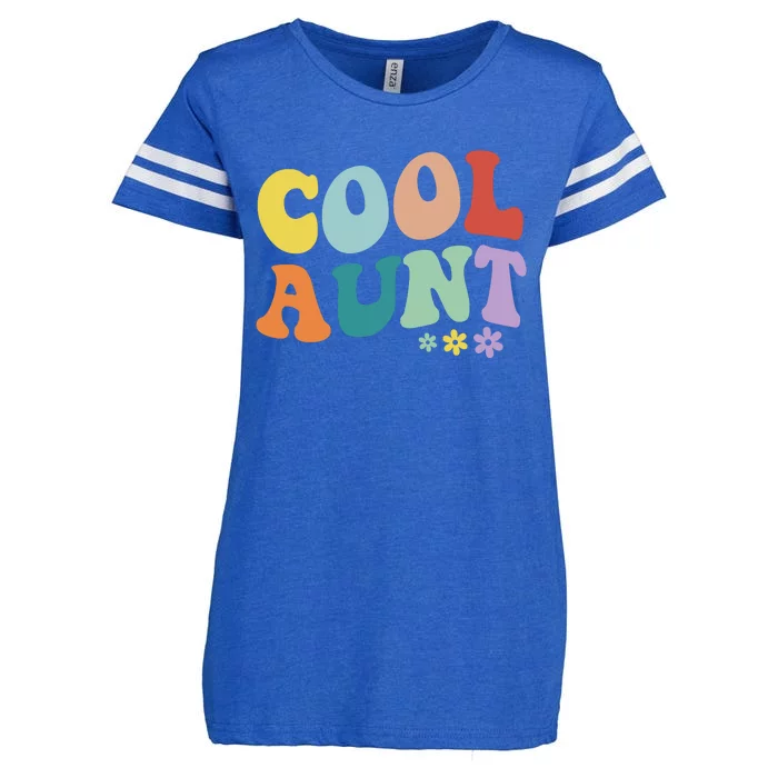 Cool Aunt Retro Gift Enza Ladies Jersey Football T-Shirt