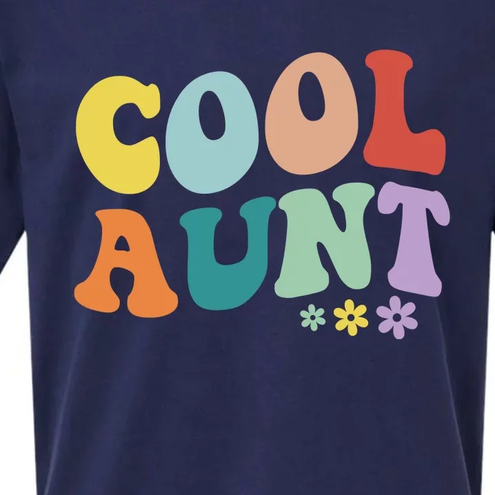 Cool Aunt Retro Gift Sueded Cloud Jersey T-Shirt