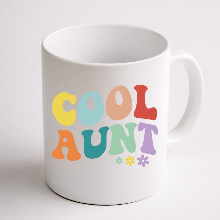 Cool Aunt Retro Gift Front & Back Coffee Mug