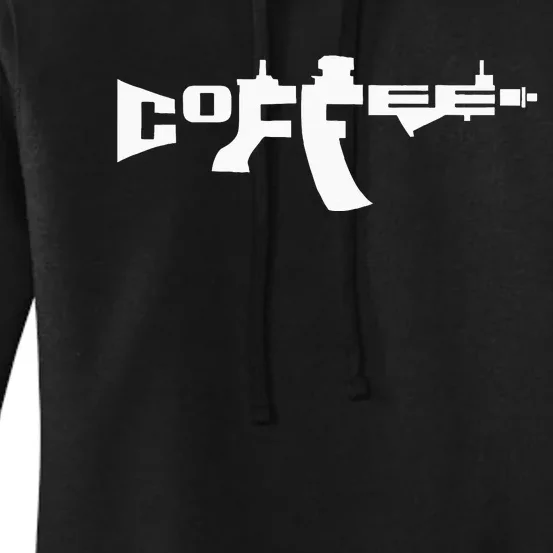 Coffee Ar15 Rifle Gun Owner Women's Pullover Hoodie