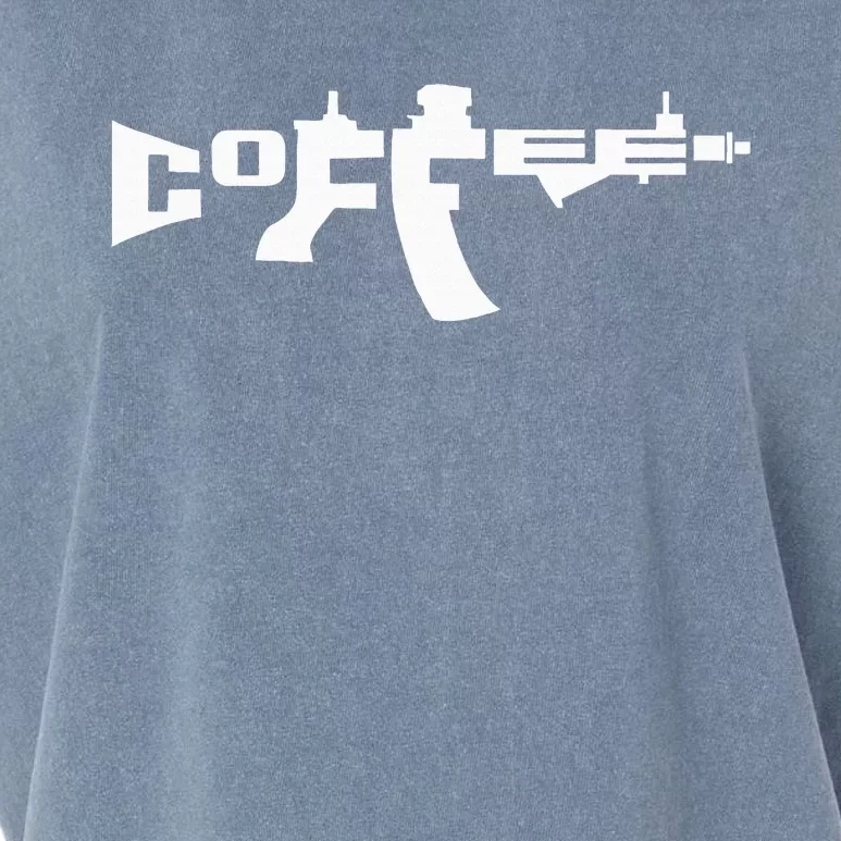 Coffee Ar15 Rifle Gun Owner Garment-Dyed Women's Muscle Tee