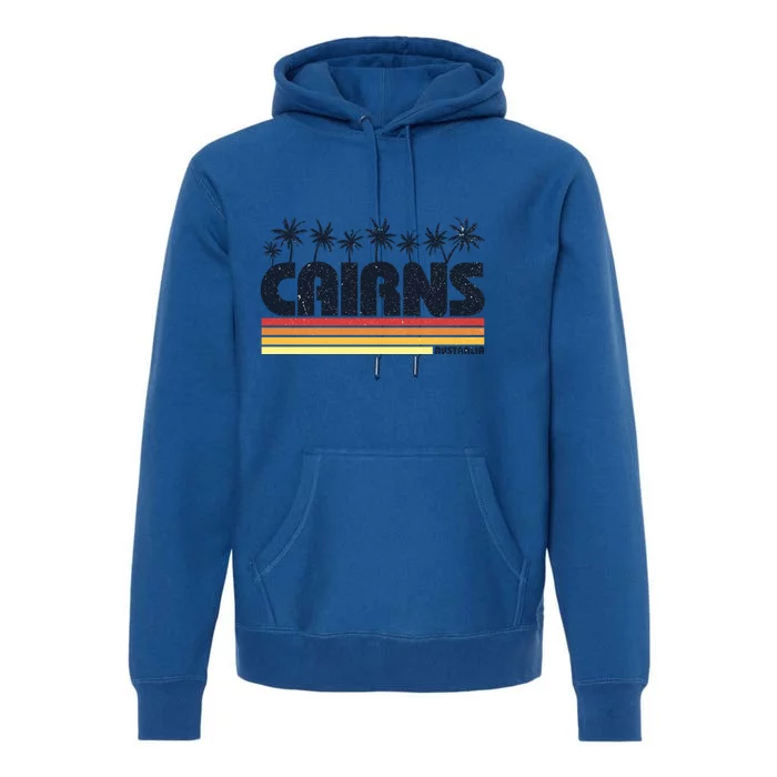 Cairns Australia Retro Tourism Cute Gift Premium Hoodie