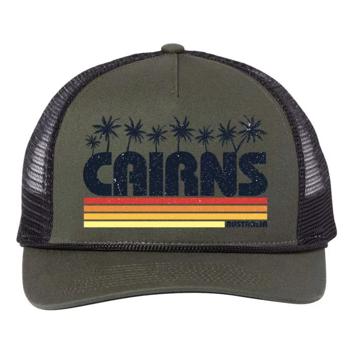 Cairns Australia Retro Tourism Cute Gift Retro Rope Trucker Hat Cap