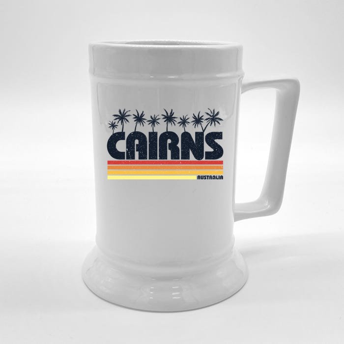 Cairns Australia Retro Tourism Cute Gift Front & Back Beer Stein