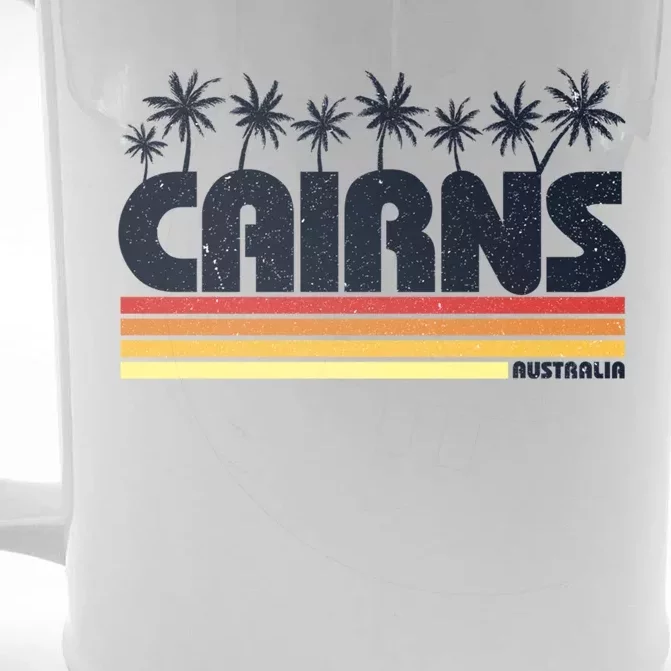 Cairns Australia Retro Tourism Cute Gift Front & Back Beer Stein