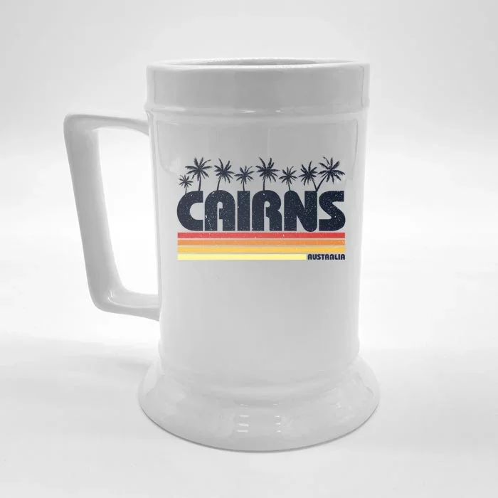 Cairns Australia Retro Tourism Cute Gift Front & Back Beer Stein