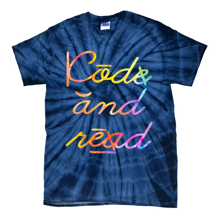 Code And Read Dyslexia Awareness Tie-Dye T-Shirt