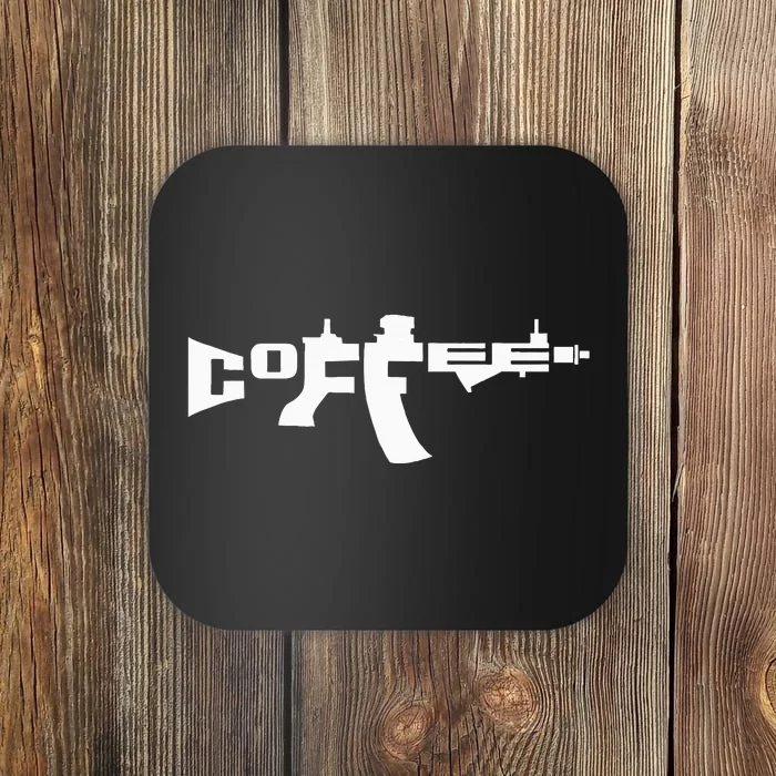 Coffee AR15 Rifle Gun Owner Coaster