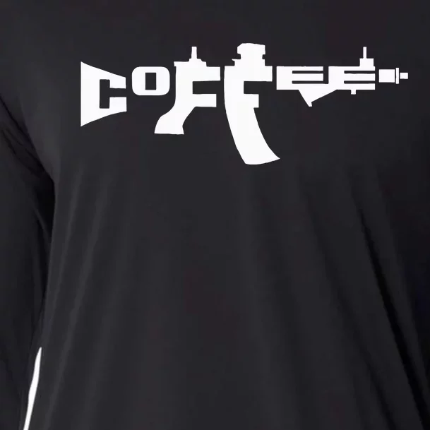 Coffee AR15 Rifle Gun Owner Cooling Performance Long Sleeve Crew