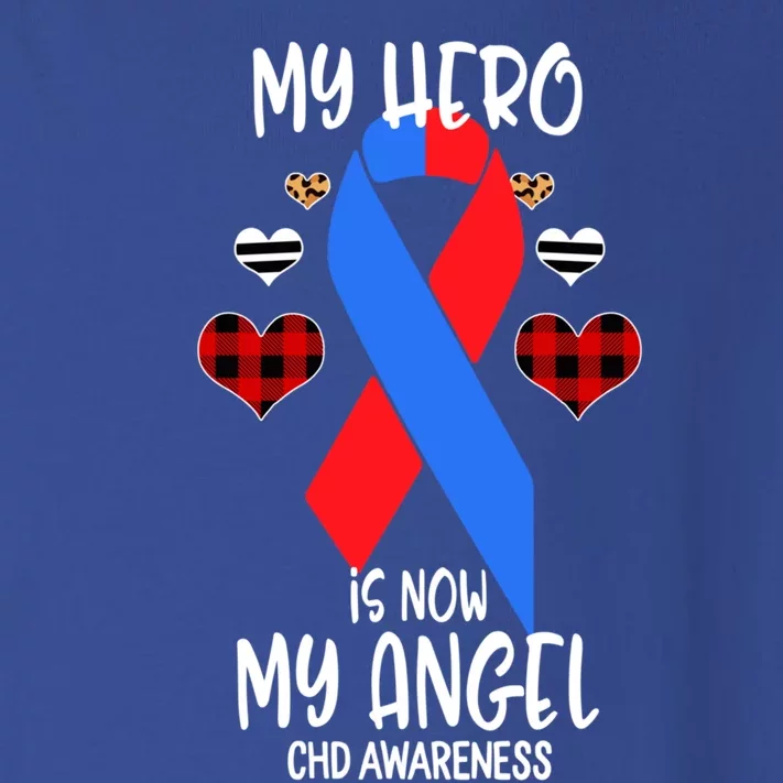 Chd Awareness Remembrance Hero Is Now My Angel Great Gift Toddler Long Sleeve Shirt