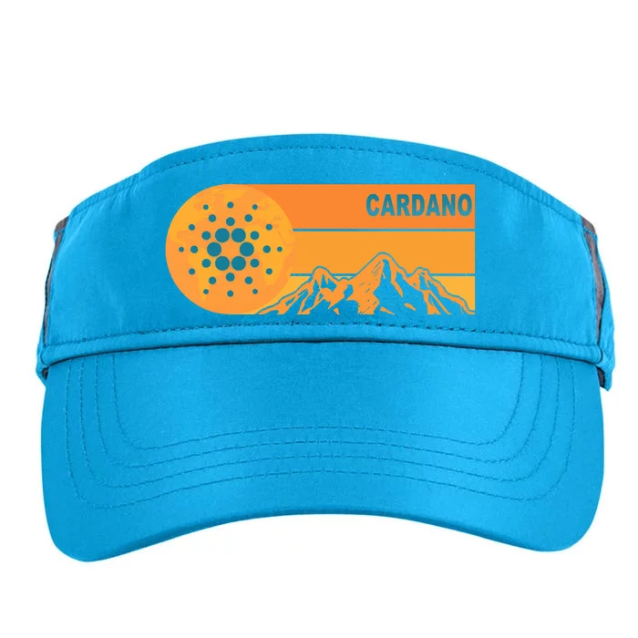 Cardano Crypto mountain Adult Drive Performance Visor