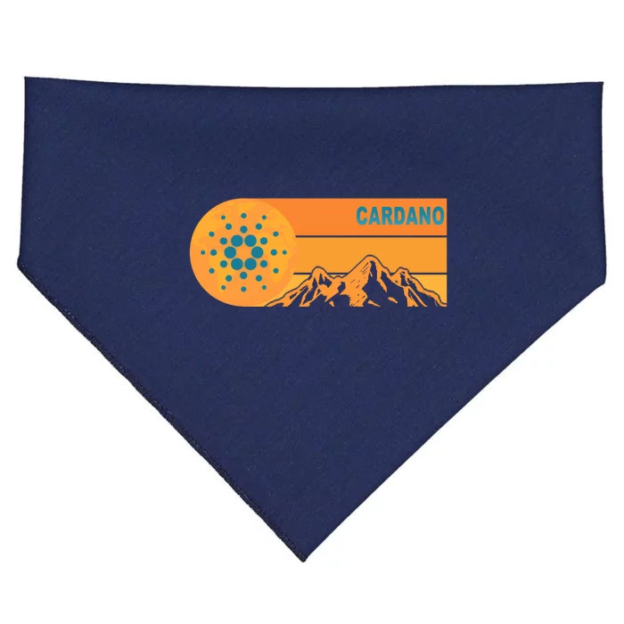 Cardano Crypto mountain USA-Made Doggie Bandana