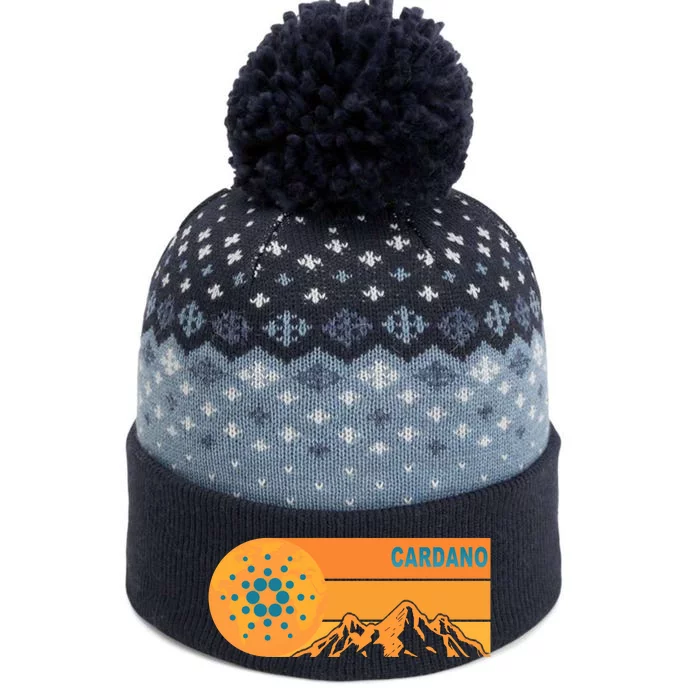 Cardano Crypto mountain The Baniff Cuffed Pom Beanie