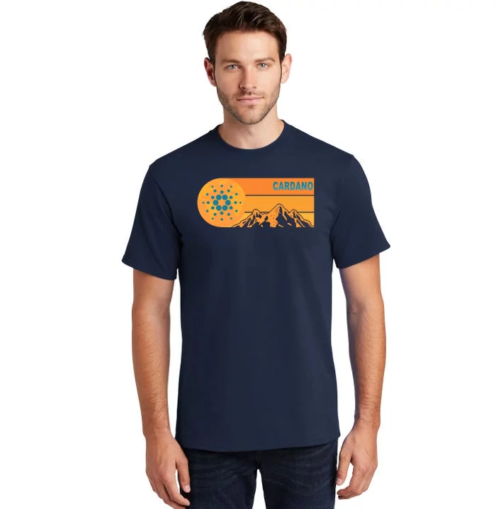 Cardano Crypto mountain Tall T-Shirt