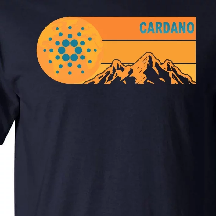 Cardano Crypto mountain Tall T-Shirt