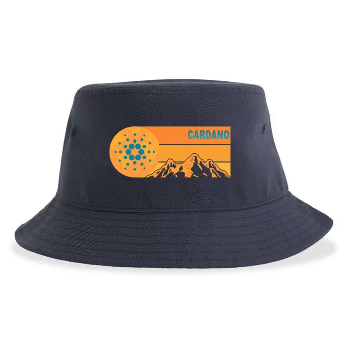 Cardano Crypto mountain Sustainable Bucket Hat