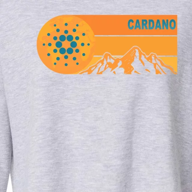 Cardano Crypto mountain Cropped Pullover Crew