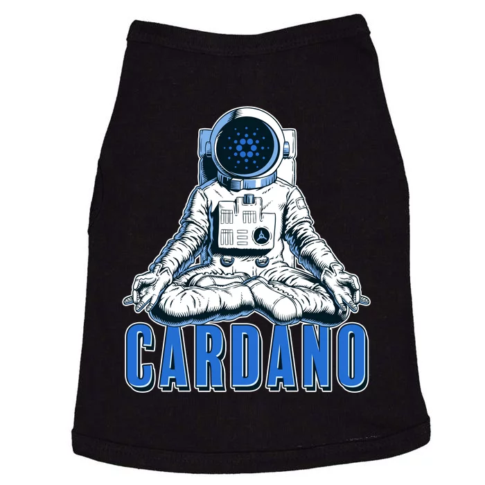 Cardano Mediating Yoga Astronaut Crypto Currency Doggie Tank