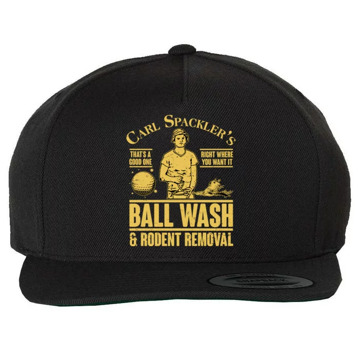 Carl's Spackler's Ball Wash And Rodent Removal Wool Snapback Cap