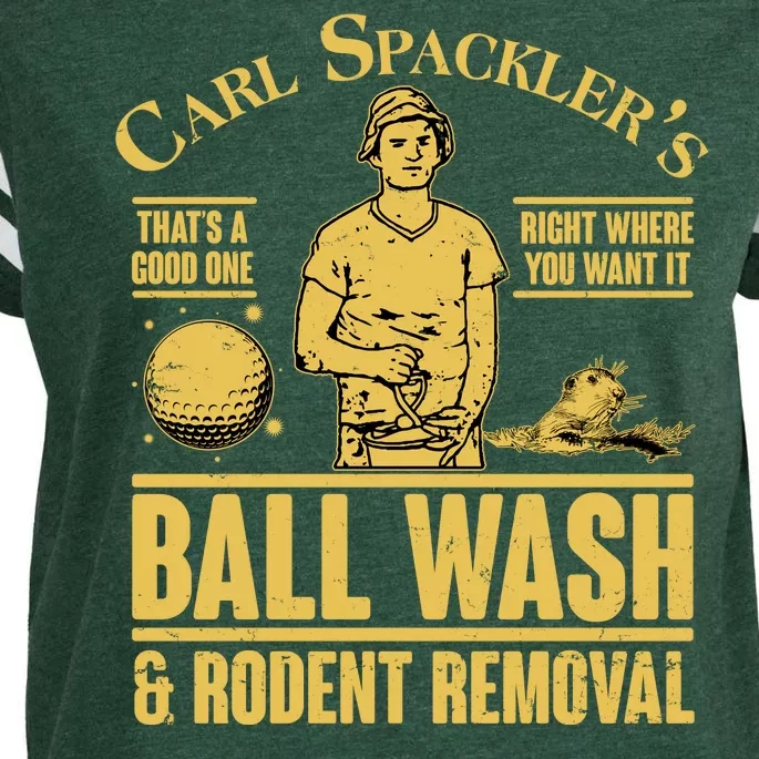 Carl's Spackler's Ball Wash And Rodent Removal Enza Ladies Jersey Football T-Shirt