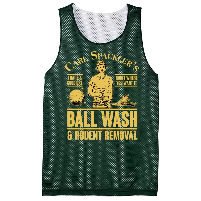 Carl's Spackler's Ball Wash And Rodent Removal Mesh Reversible Basketball Jersey Tank